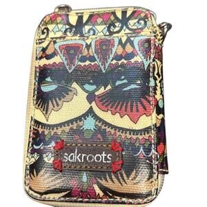 Sakroots‎ Colorful Wristlet Phone Purse Wallet Boho Eclectic Design